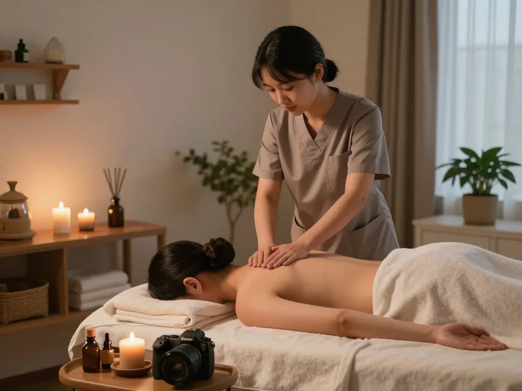 Experience rejuvenating 부평출장마사지 in a calming home spa environment with a professional therapist.