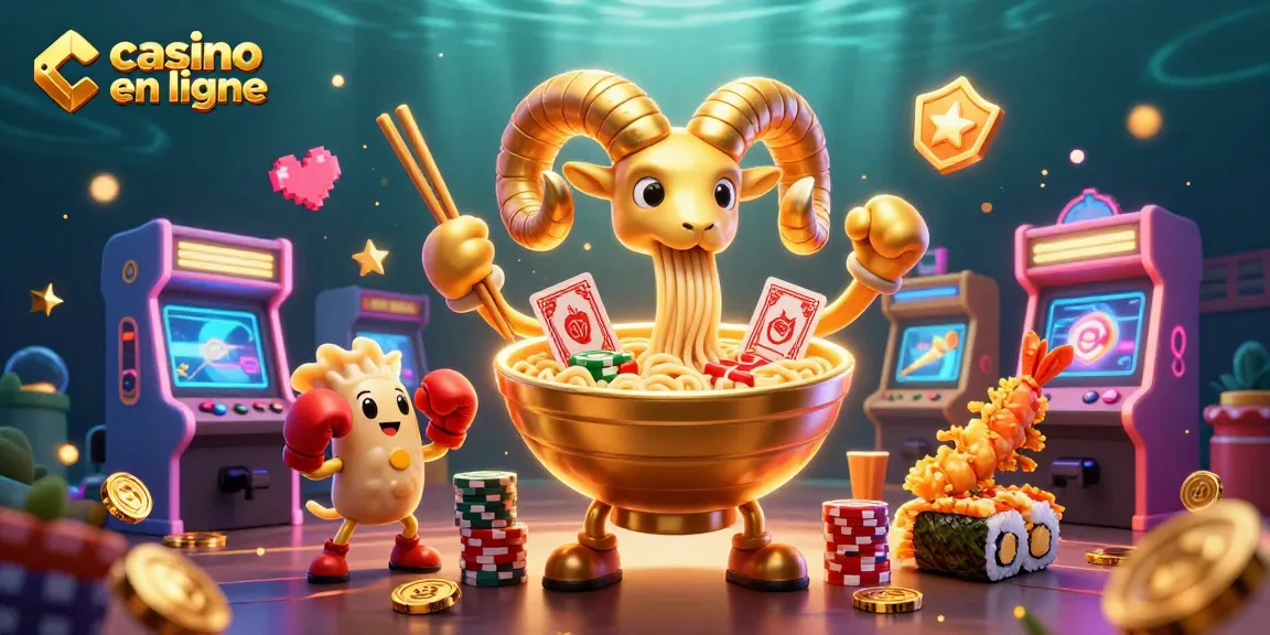 Plongez dans le monde du casino en ligne avec cette illustration dynamique et colorée.