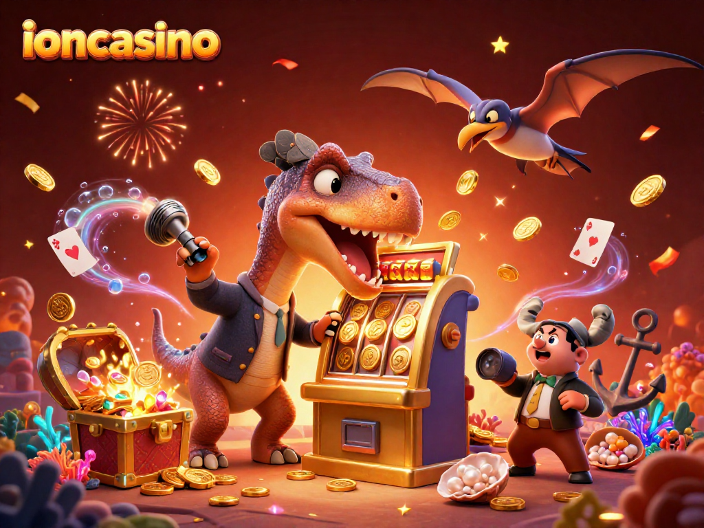 Experience thrilling wins with ioncasino as dinosaurs animate a jackpot celebration!