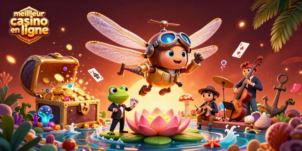 Vivez l'excitation du meilleur casino en ligne avec un croupier grenouille et un pilote libellule !