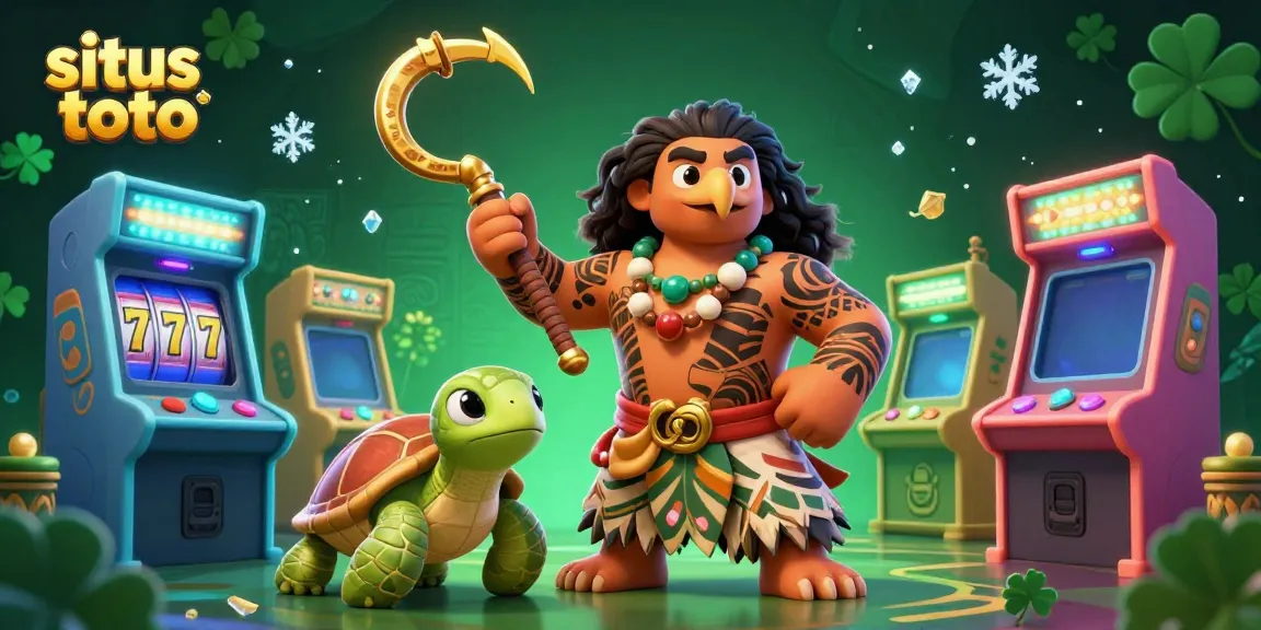 Experience thrilling action at situs toto with vibrant 3D characters in a casino-themed environment.