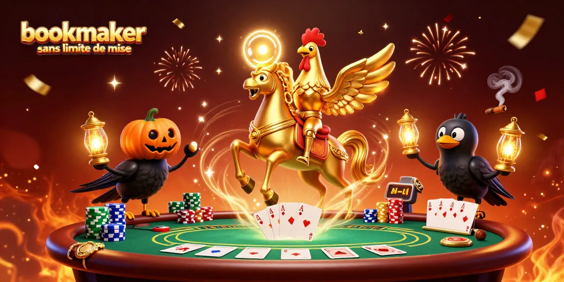 Placez des paris avec un bookmaker sans limite de mise dans un casino animé et magique.