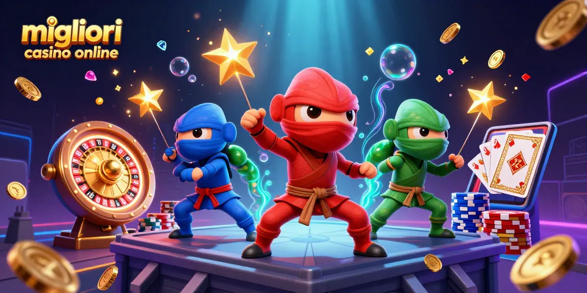 I migliori casino online offrono giochi avvincenti con chameleoni ninja e monete d'oro in azione.