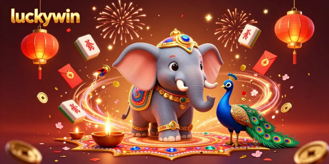 Experience the thrill of luckywin in this vibrant 3D illustration showcasing exciting casino elements.