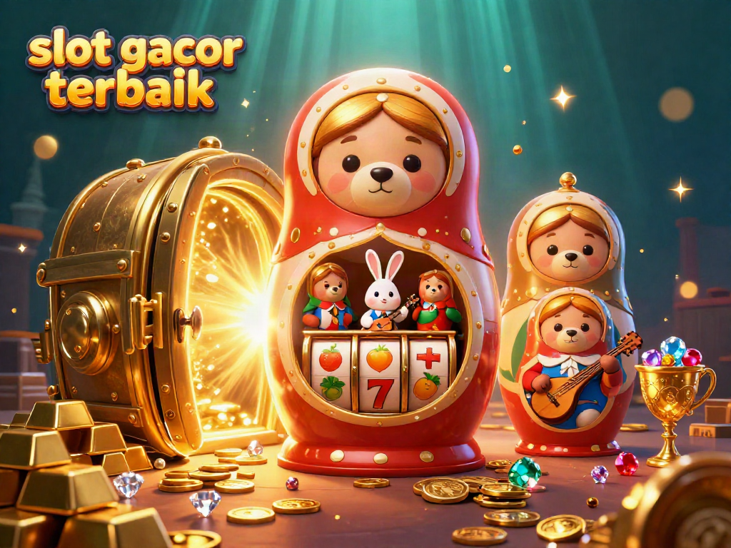 Slot gacor terbaik tebak dan menangkan hadiah dalam ilustrasi 3D kasino yang kaya akan detail.