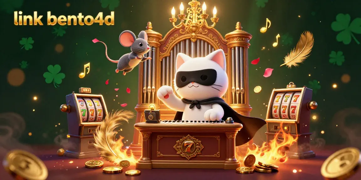 Experience excitement with link bento4d as celebrated characters engage in a vibrant casino scene.