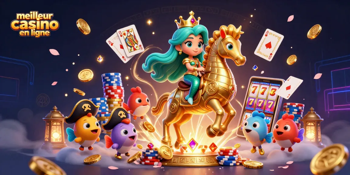 Gagnez au meilleur casino en ligne avec une princesse sirène et un hippocampe géant
