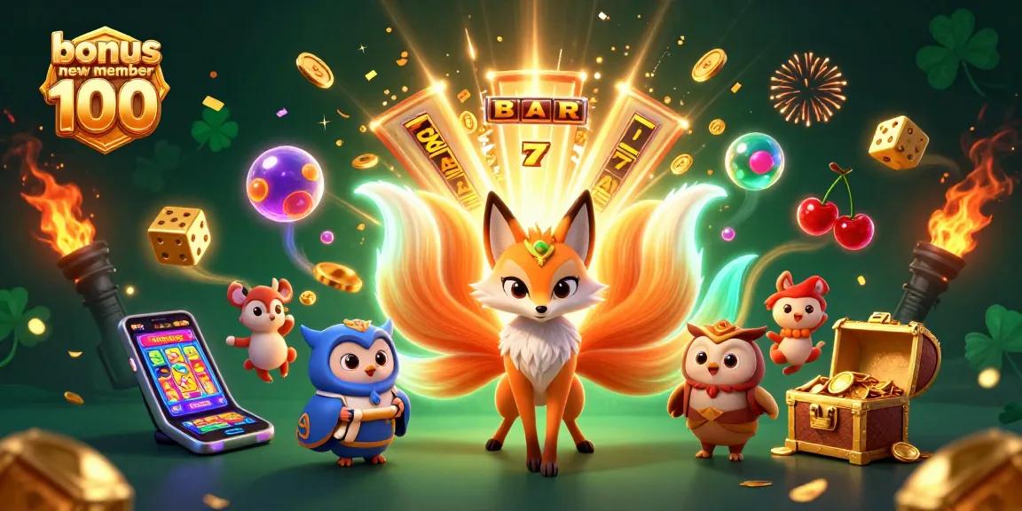 Mainkan permainan dengan bonus new member 100 yang menarik di kasino online.