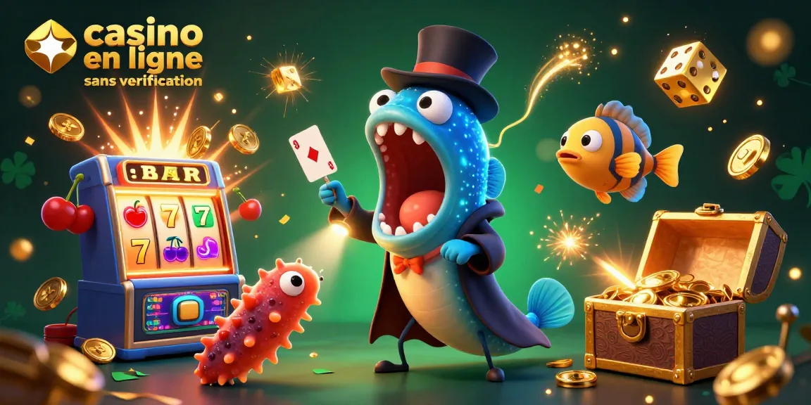 Un spectacle magique avec un casino en ligne sans vérification, une anguille et des symboles de jackpot.