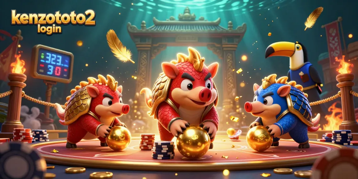 Nikmati pengalaman taruhan menarik di kenzototo2 login dengan aksi pangolins yang menggulingkan chip poker.