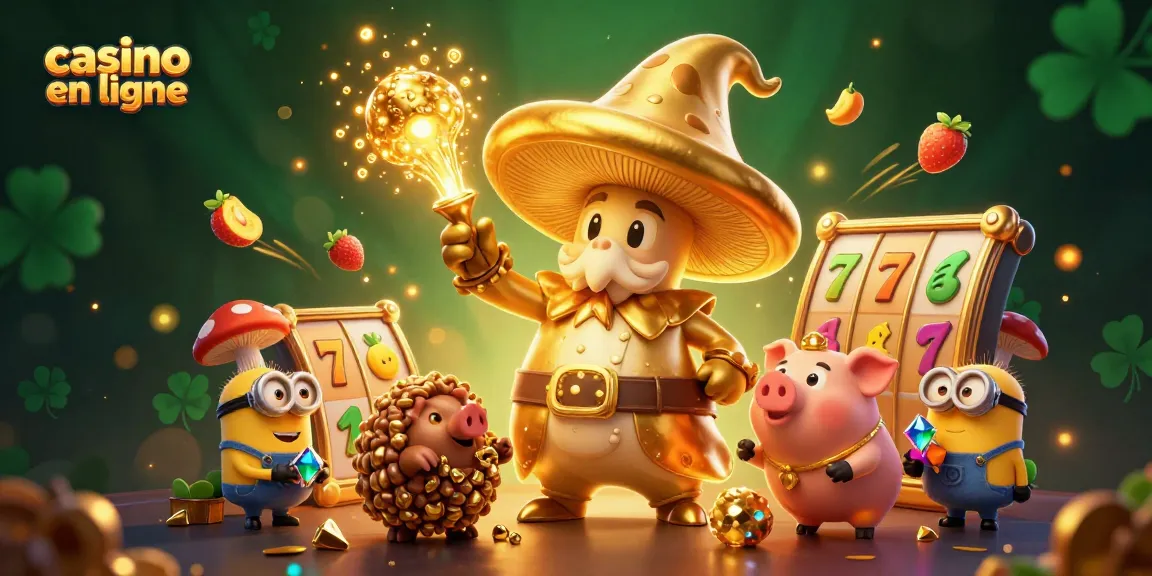 Découvrez le casino en ligne immersif avec des éléments de jeu d'argent et personnages captivants.