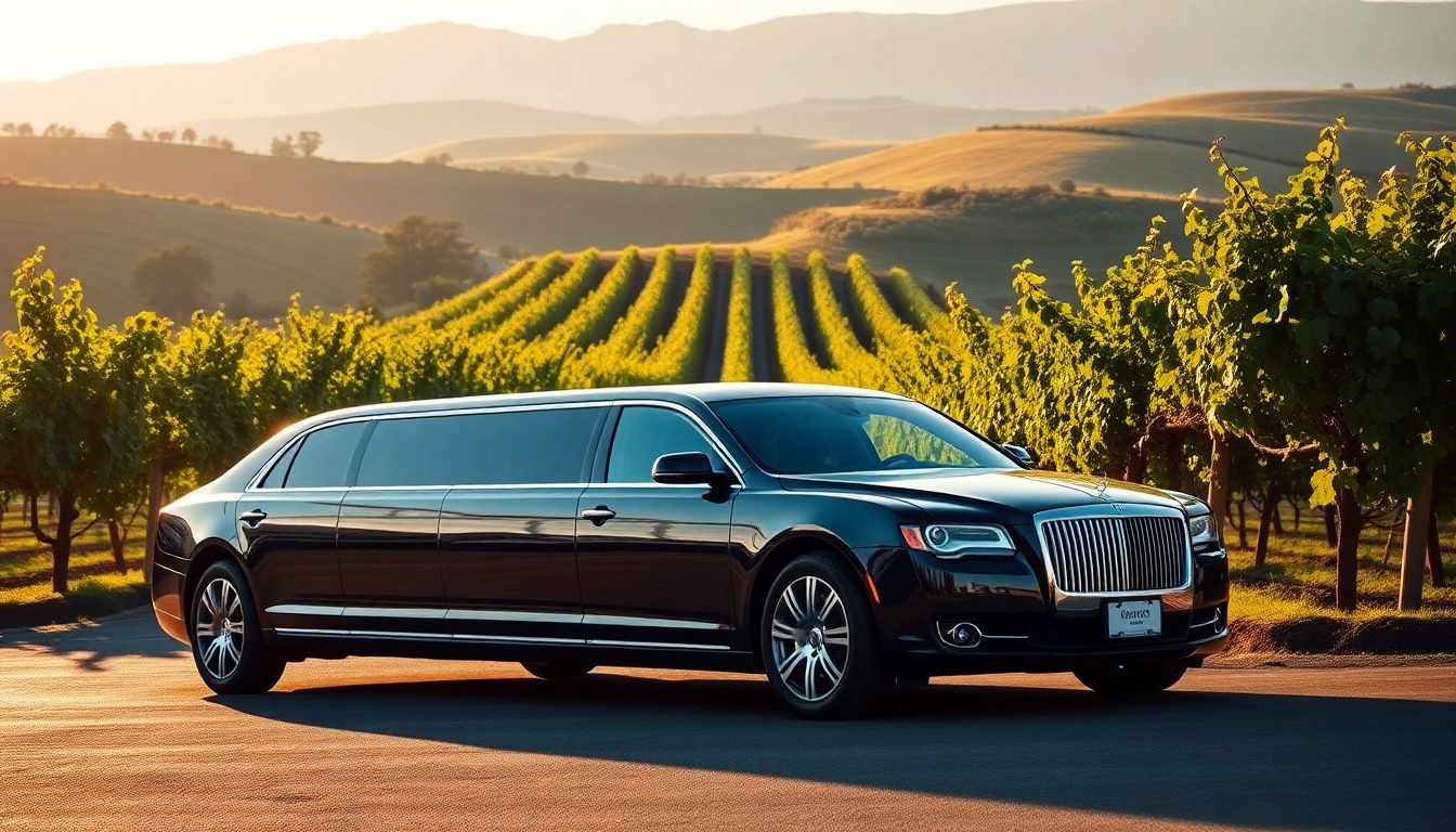 Enjoy a luxurious langley wine tour limo amid picturesque vineyards and rolling hills.