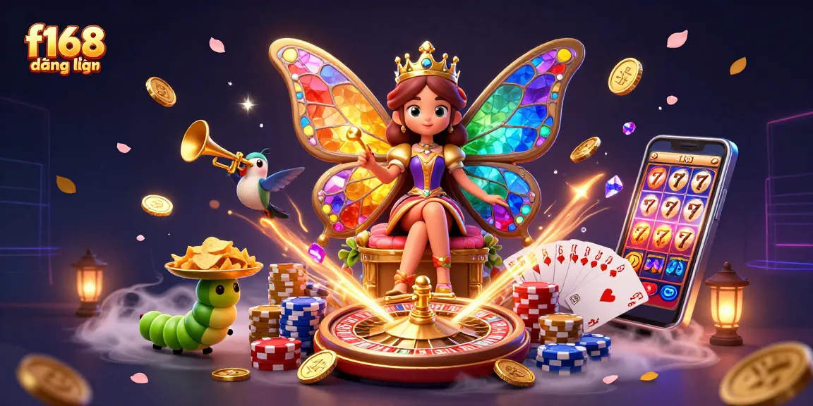 Experience the excitement of f168 đăng nhập with vibrant casino elements and a magical atmosphere.