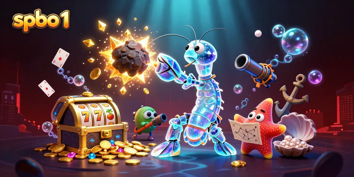 Engage with spbo 1's exciting slots and riches in an immersive galactic underwater scene.
