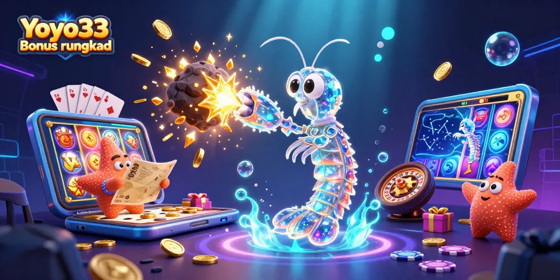 Experience exciting gameplay with Yoyo33 Bonus rungkad, showcasing vibrant 3D characters and casino elements.