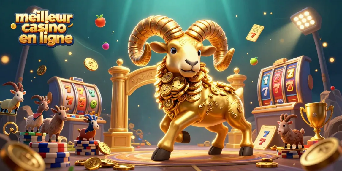 Découvrez le meilleur casino en ligne avec ce visuel captivant inspiré des machines à sous et des jackpots.