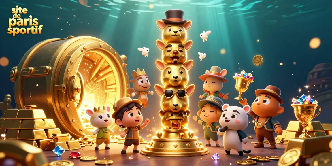 Pariez sur le site de paris sportif avec des personnages de casino animés et des trésors éclatants.