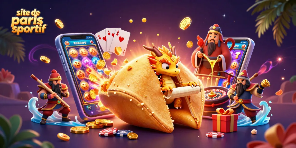 Plongez dans l'univers du site de paris sportif avec des dragons sages et des trésors dorés.