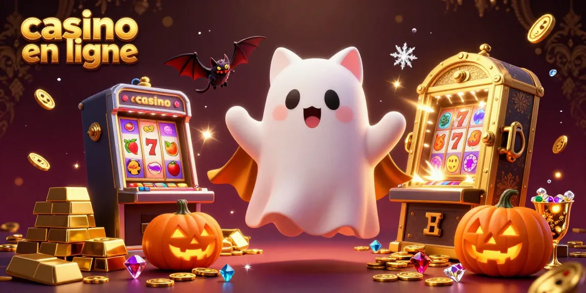 Le casino en ligne propose des jeux passionnants avec un chat fantôme et des symboles de chance.