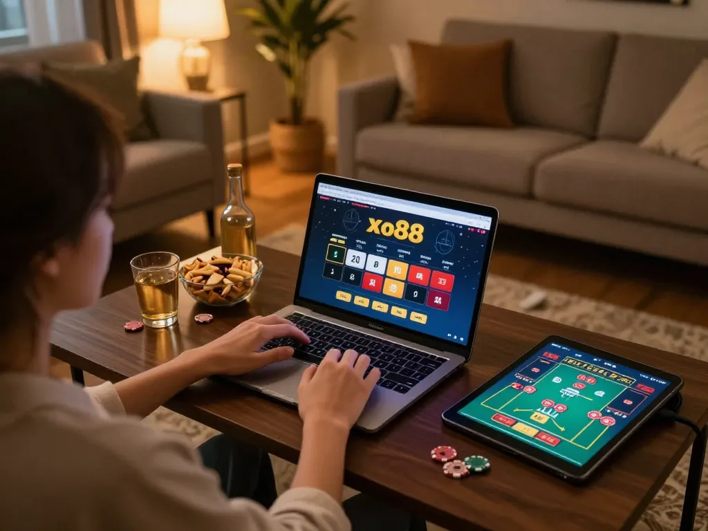 Engage with the exciting world of xo88 while enjoying online gaming at home in a cozy setting.