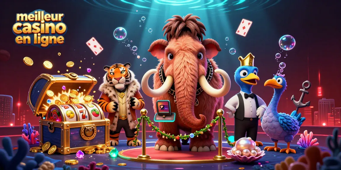 Vivez l'expérience du meilleur casino en ligne avec des personnages animés et des éléments de jeu captivants.