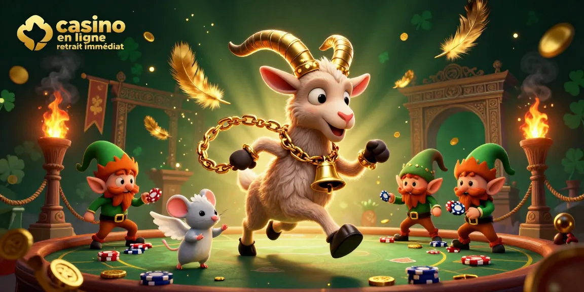 Gagnez rapidement sur un casino en ligne avec retrait instantané, avec des personnages animés et une ambiance festive.