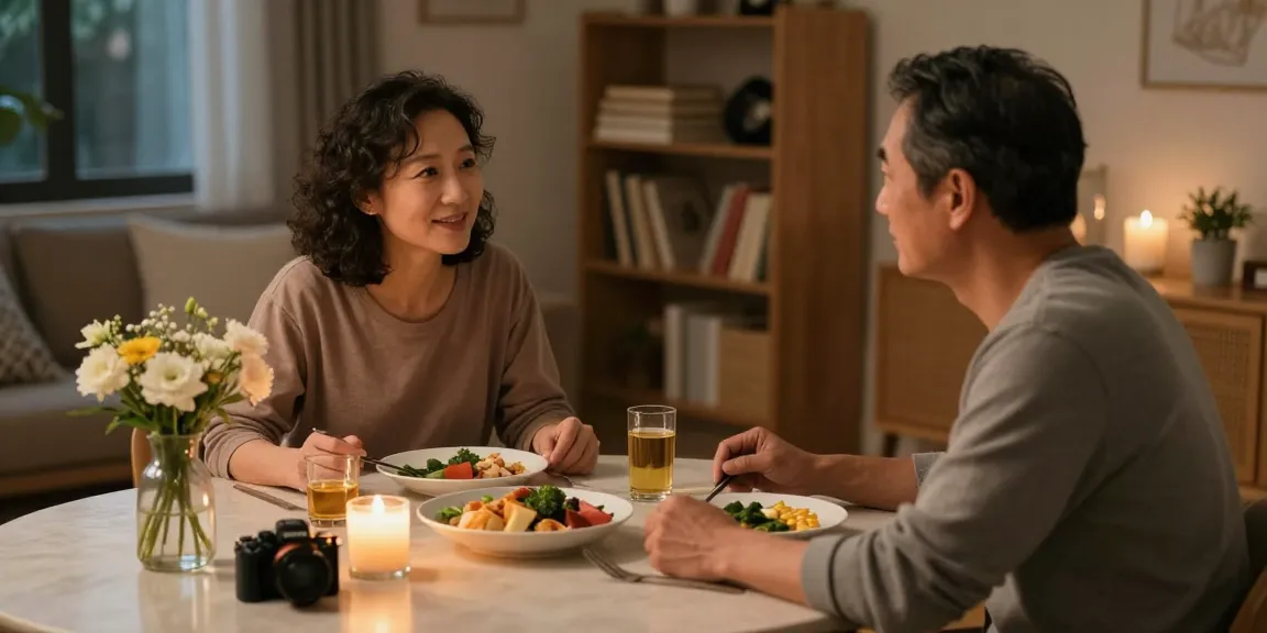 Couple discussing Levitra and men's health in a cozy home setting.