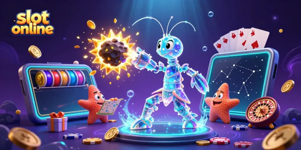 Experience the thrill of slot online gaming with exciting 3D visuals and vibrant gameplay elements.