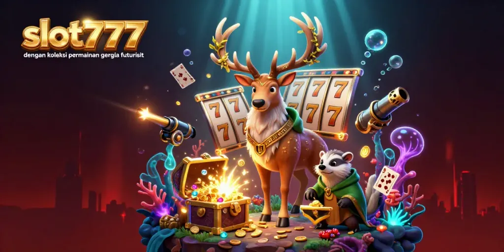 Menangkan jackpot dengan slot777 dan koleksi permainan bergaya futuristik yang penuh warna dan detail.