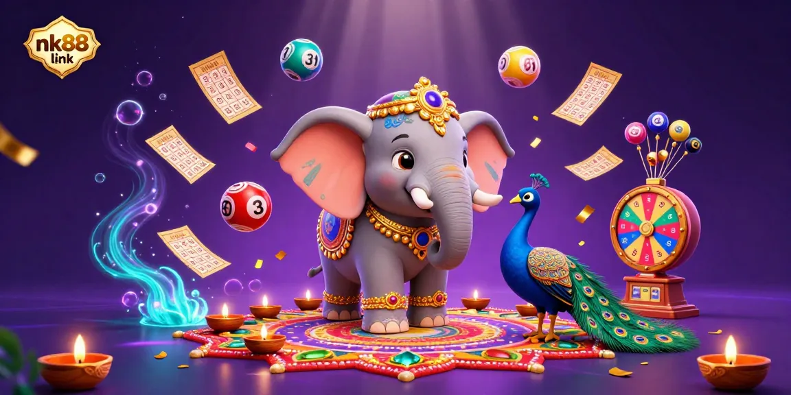 Hit the jackpot with nk88 link in this vibrant lottery-themed 3D illustration!