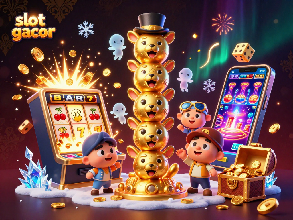 Menangkan slot gacor dengan totem emas dan mesin slot yang meledak dengan koin berkilau