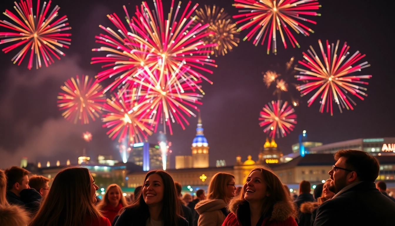 Celebrate and Buy fireworks Manchester with vibrant fireworks lighting up the night sky. related image