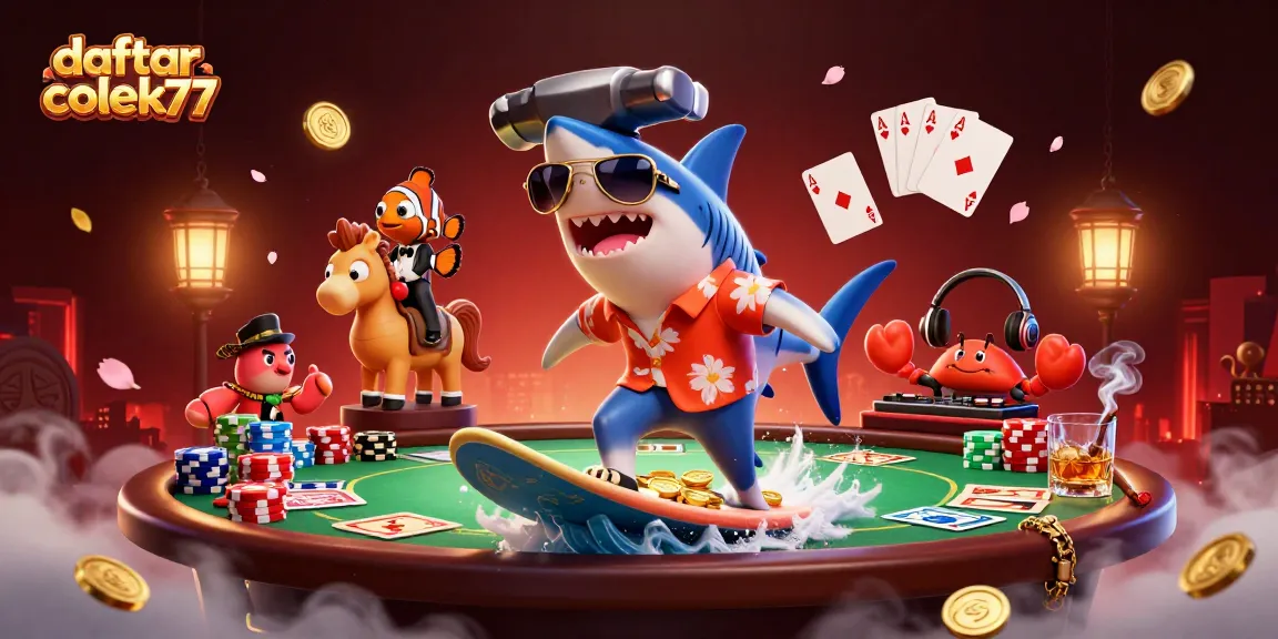 Bet on exciting games at daftar colek77 with animated casino adventures and vibrant characters.