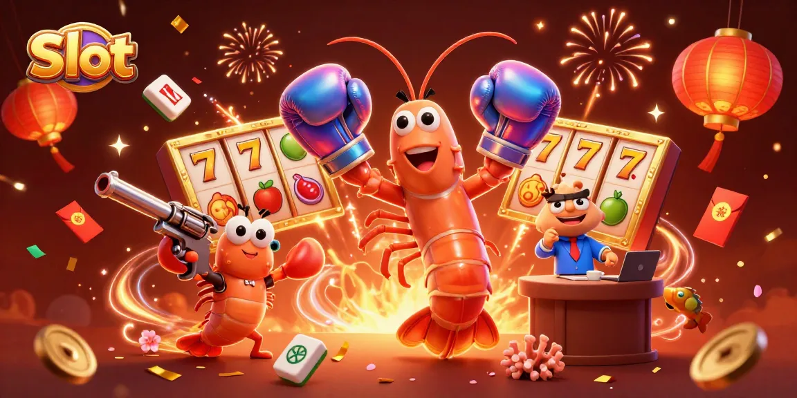 Engaging Slot gaming scene with cartoon mantis shrimp, showcasing vibrant casino elements.