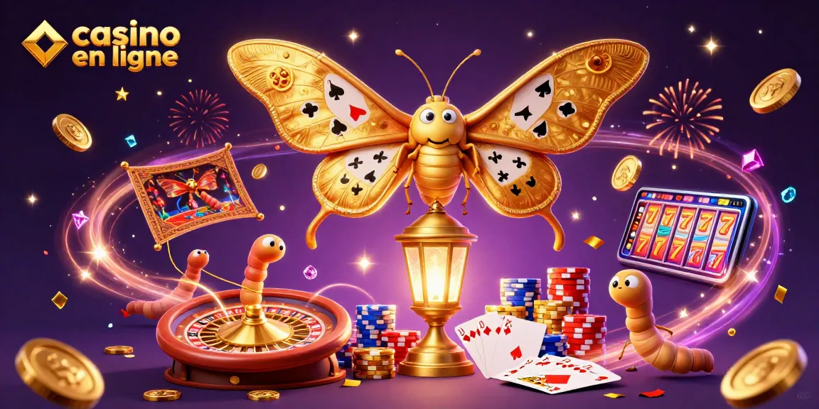 Jouez au casino en ligne avec des machines à sous et des cartes dans ce décor féerique rempli de pièces d'or.