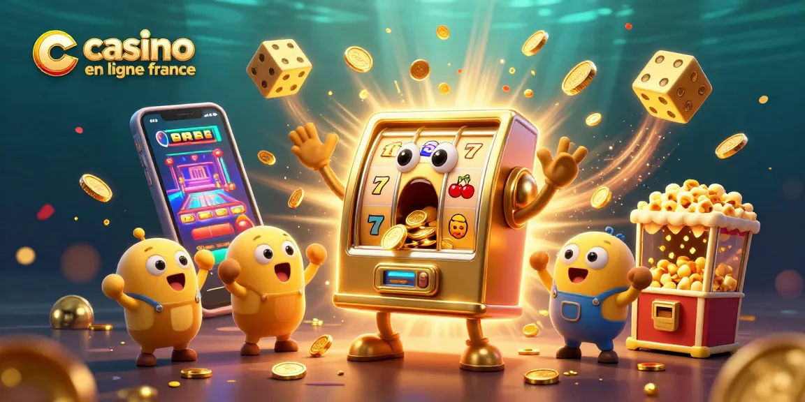 Animation de machines à sous, casino en ligne France avec un jackpot éclatant de pièces.
