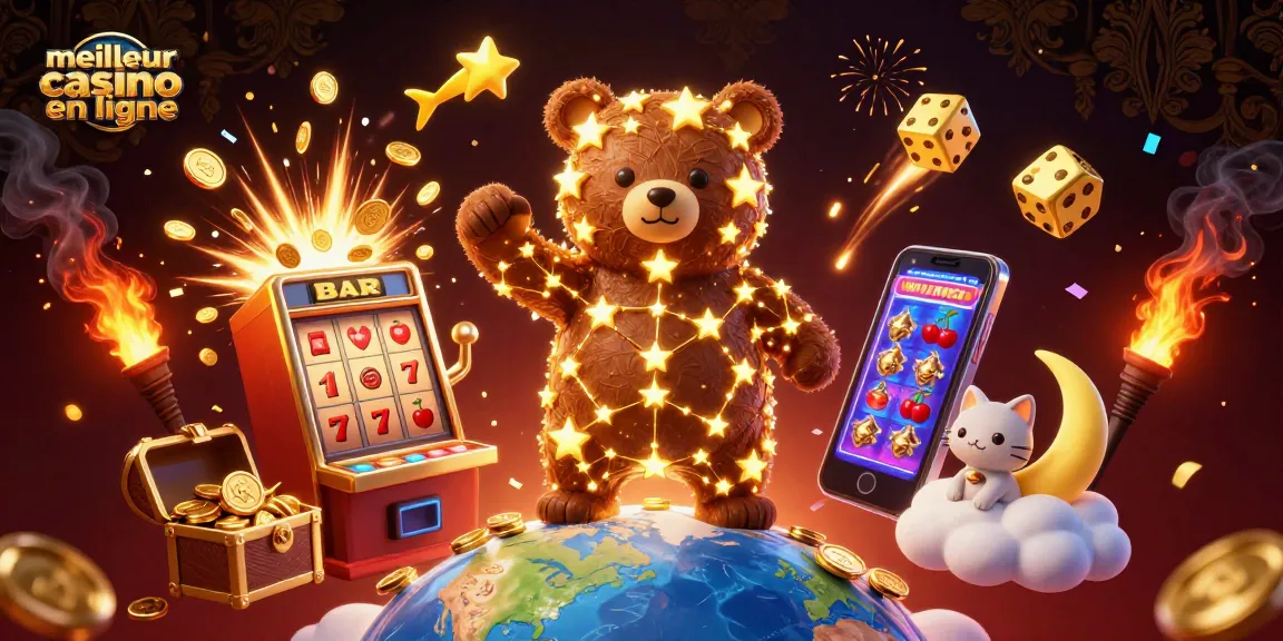 Plongez dans l'univers du meilleur casino en ligne avec cette illustration captivante.