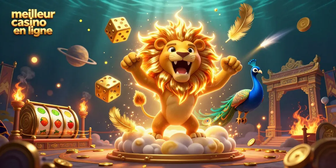 Visualisez le meilleur casino en ligne avec des éléments captivants et une animation dynamique.