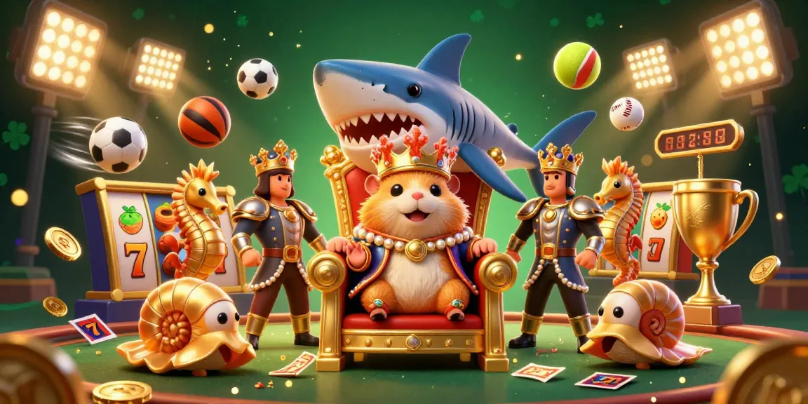 Profitez de l'expérience du meilleur casino en ligne avec le roi hamster et les éléments de jeu captivants.