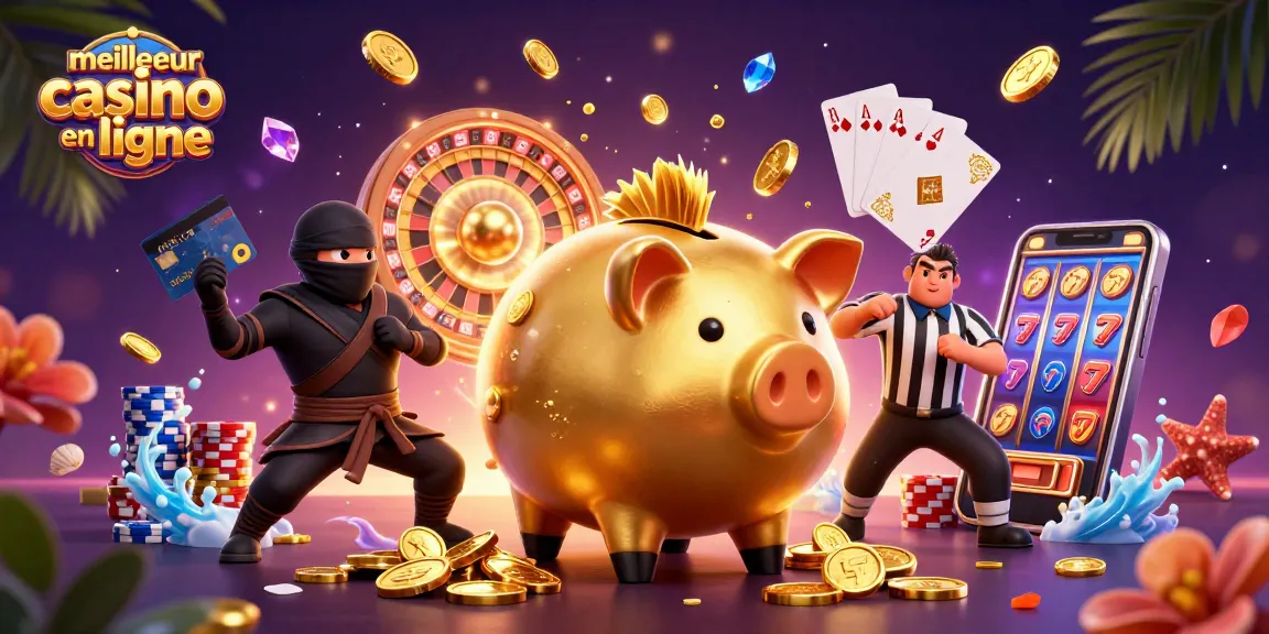 Illustration dynamique d'un cochon tirelire sumo en or, représentant le meilleur casino en ligne avec des activités de jeu captivantes.