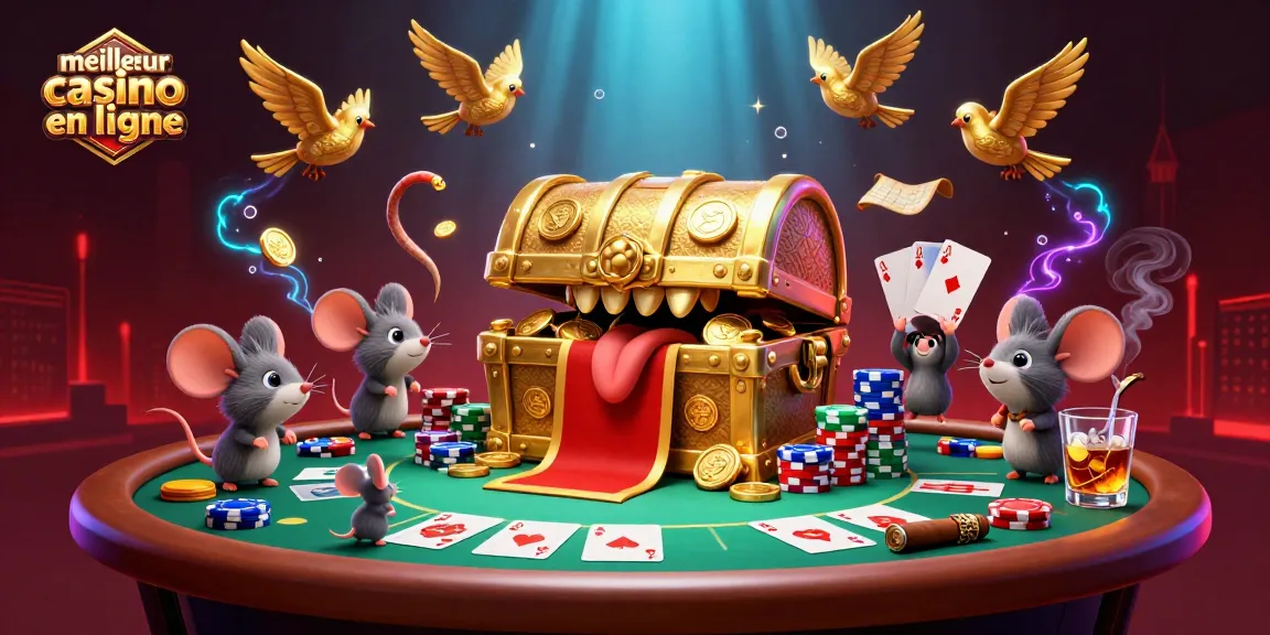 Jouer dans le meilleur casino en ligne avec des scènes de poker et des trésors attirants.
