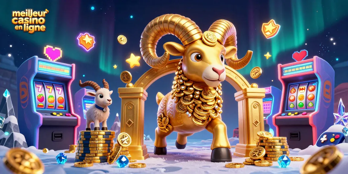 Découvrez le meilleur casino en ligne avec des machines à sous colorées et un bélier d'or puissant.