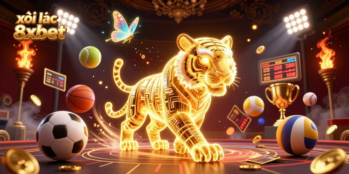 xôi lạc 8xbet energizes gameplay with rich graphics of a digital casino featuring sports elements.